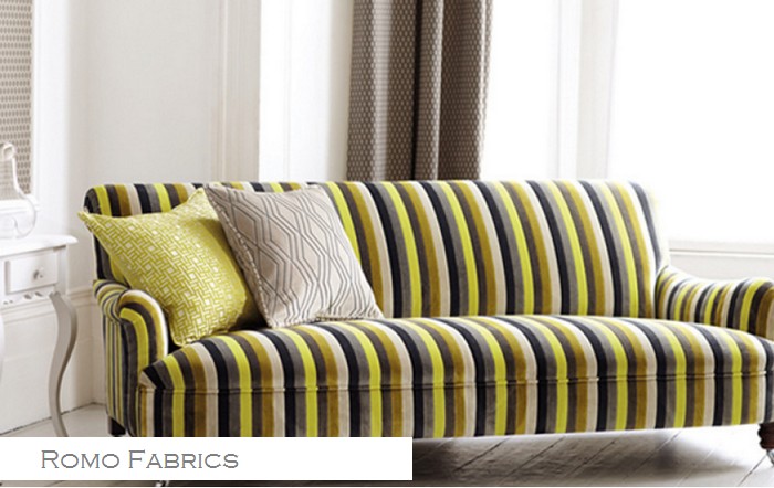 Handmade Sofa With Cushions Upholstery Fabrics Romo Group 